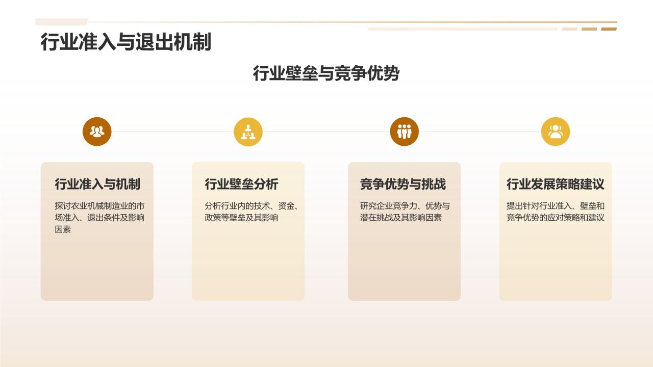 橙色摄影风农业机械制造业发展PPT模板