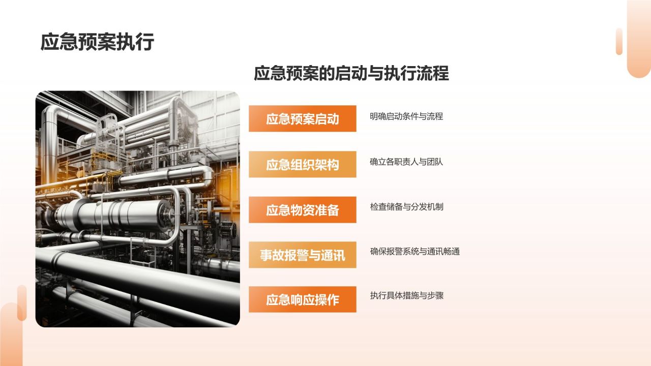 橙色摄影风储运罐区安全管理PPT模板
