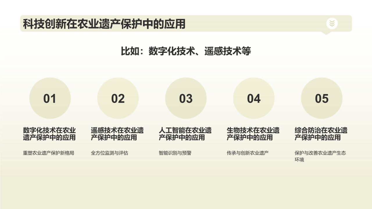 黄色商务风农业遗产保护PPT模板