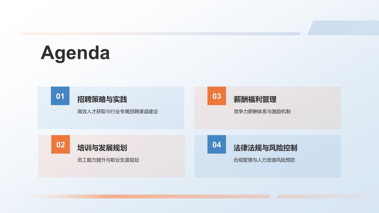 蓝色摄影风人力资源经理PPT模板