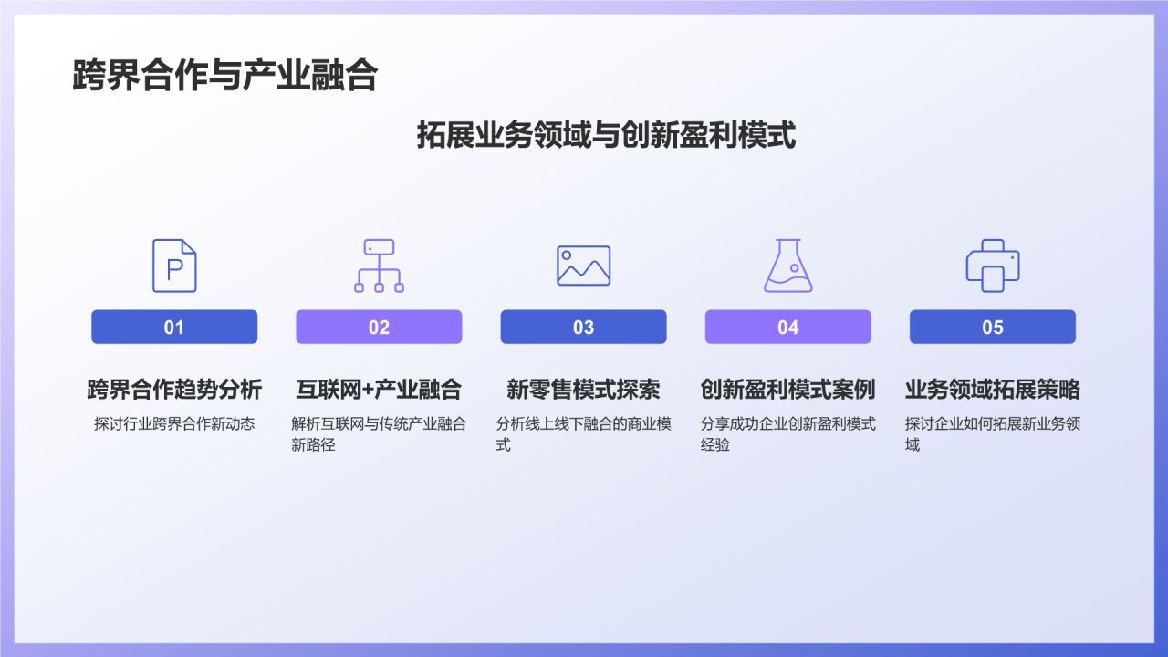 蓝色3D风年中总结PPT模板