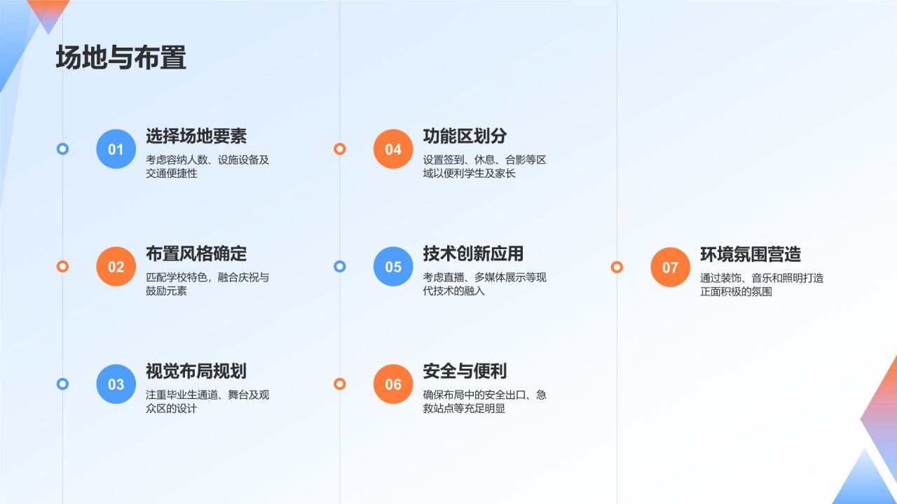 蓝色3D风毕业典礼PPT模板