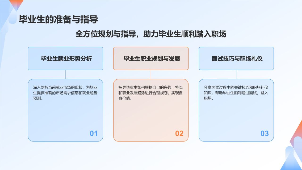 蓝色3D风毕业典礼PPT模板
