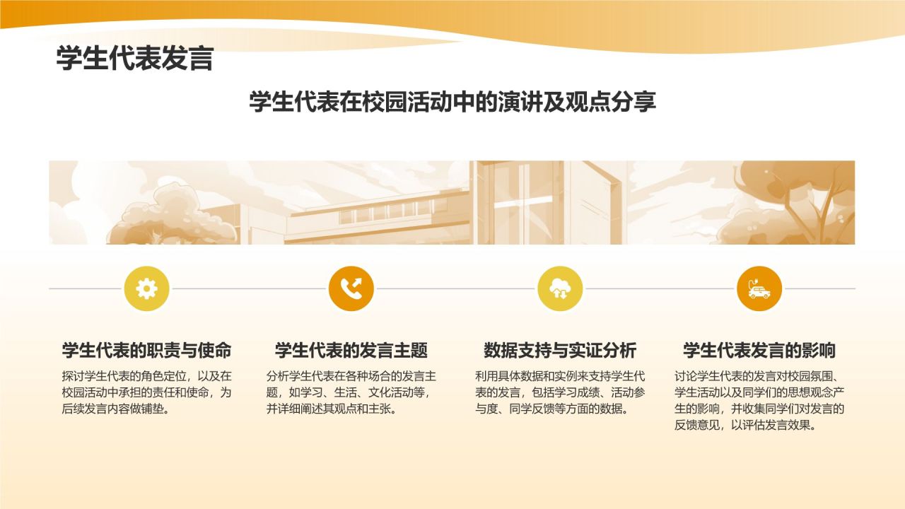 橙色3D风毕业典礼PPT模板