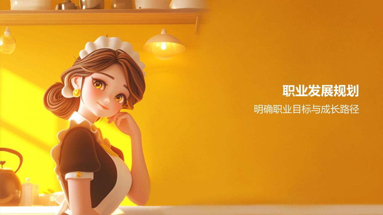 橙色3D风入职培训PPT模板