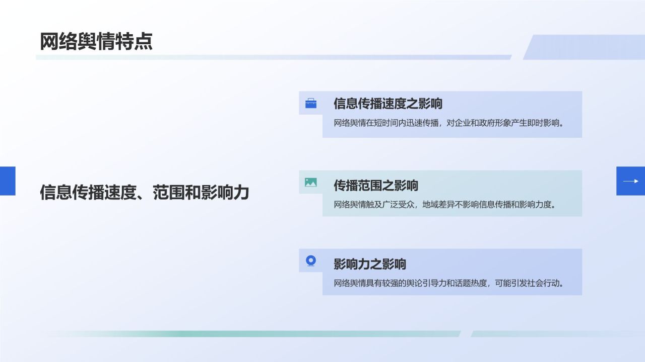 蓝色插画风网络舆情管理培训PPT模板