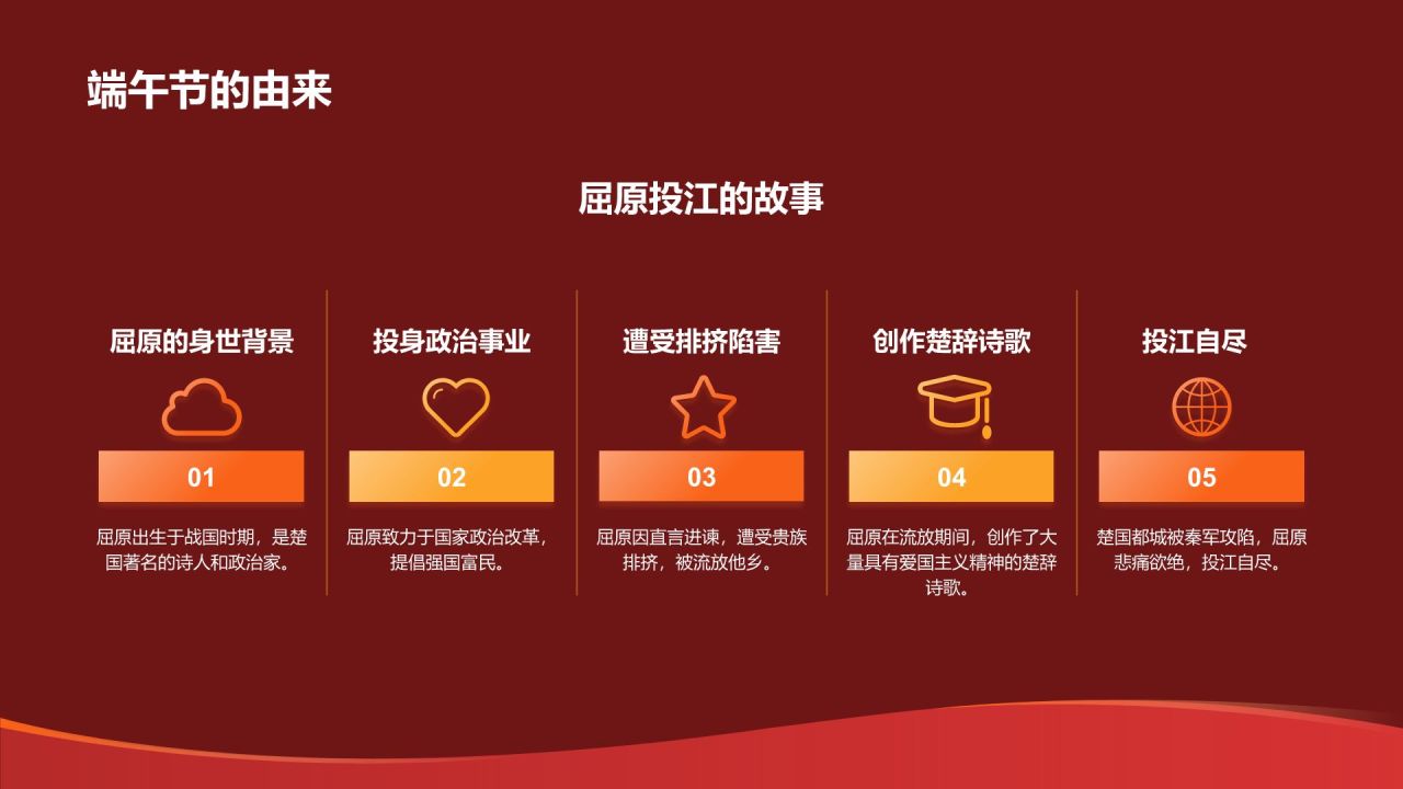 红色喜庆风教育培训庆佳节PPT模板