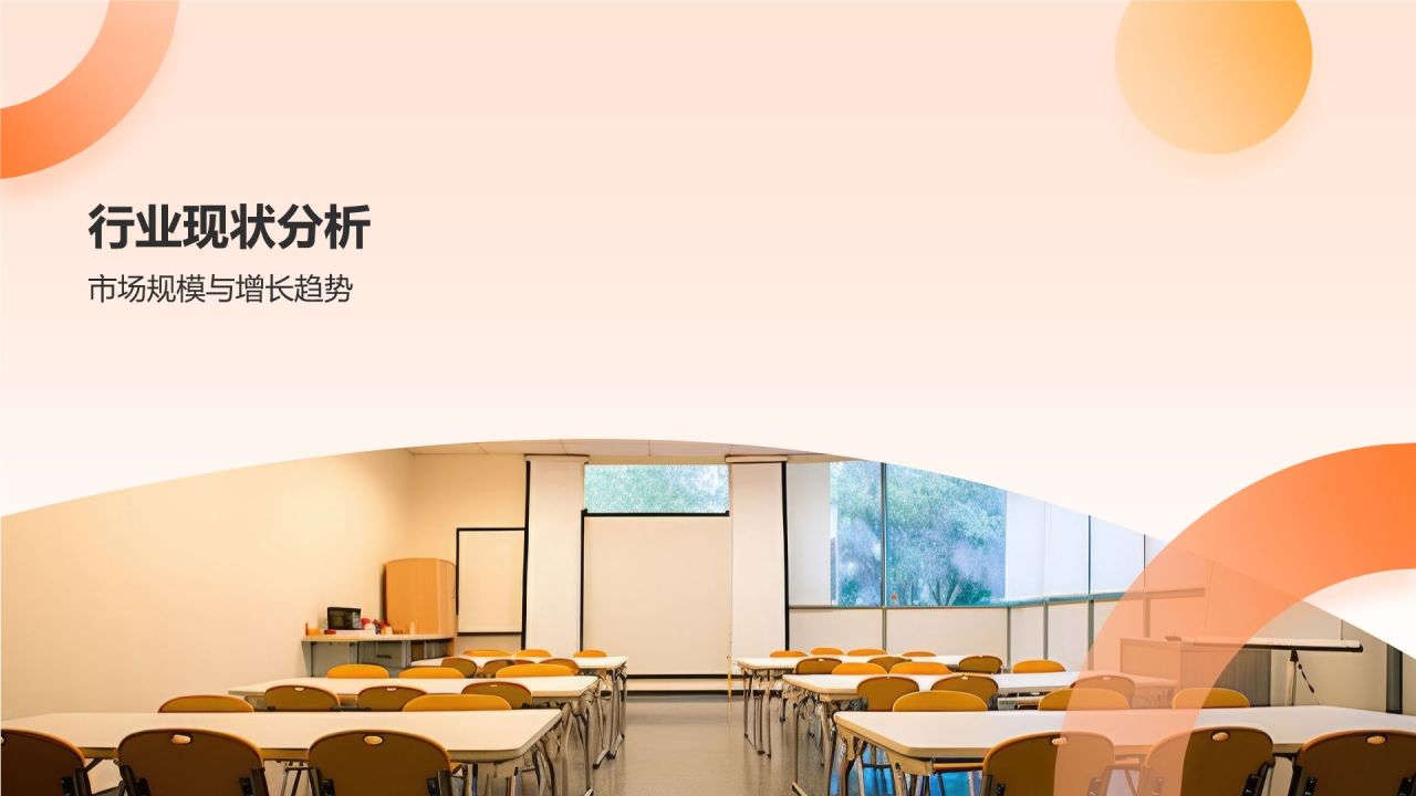 橙色摄影风职业技能培训研究报告PPT模板