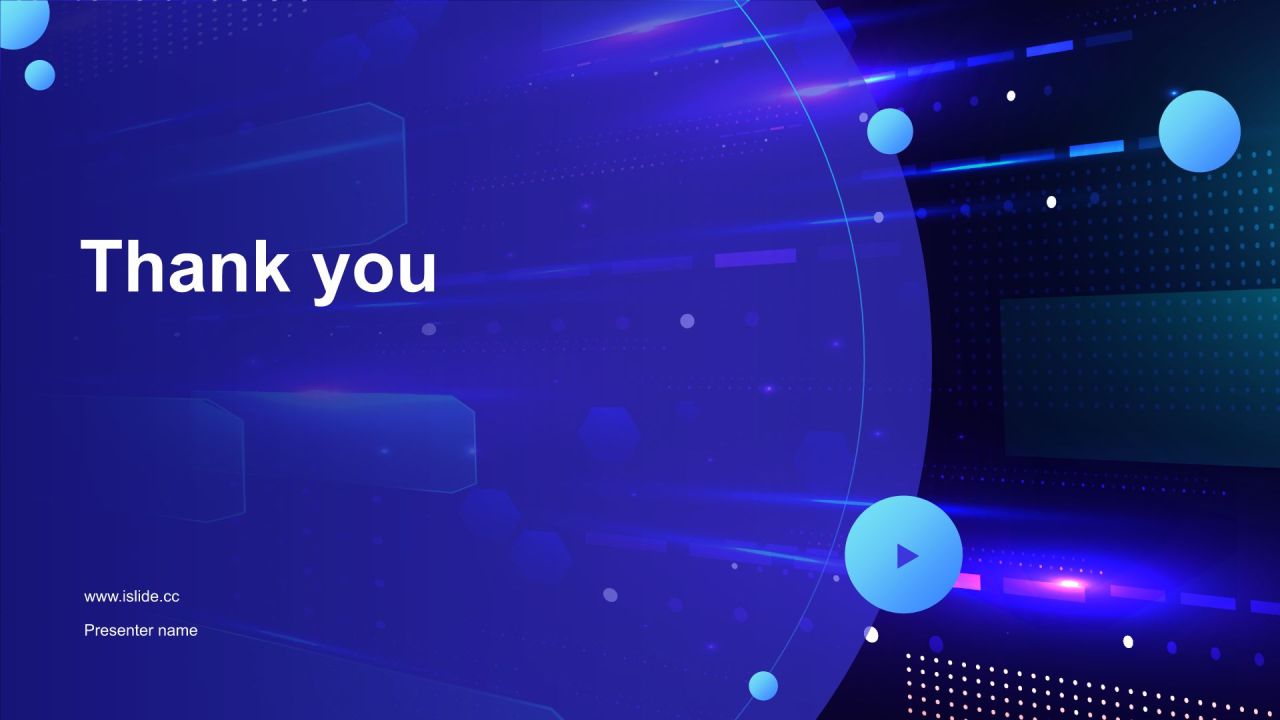 蓝色科技风入职培训PPT模板