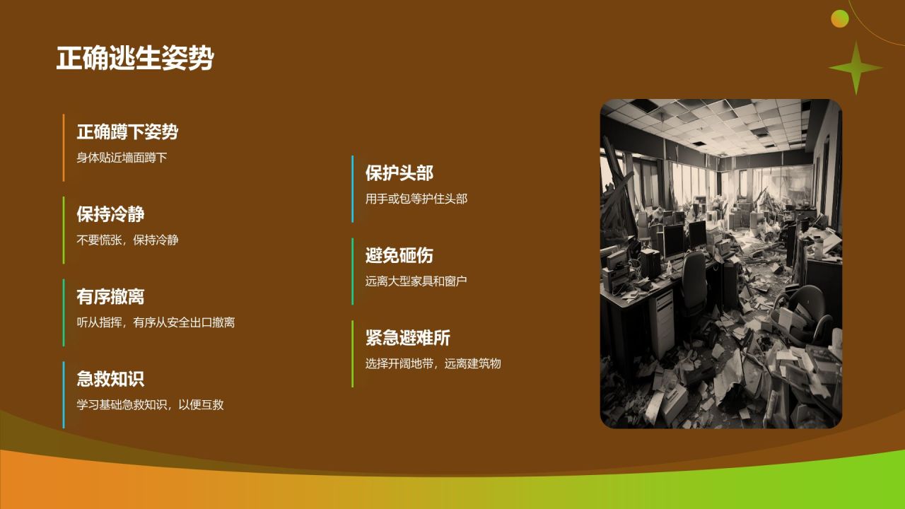 橙色汶川地震十六周年PPT模板