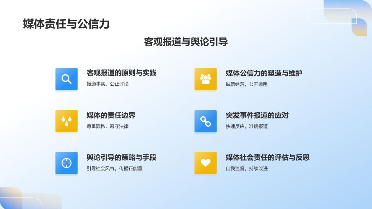 蓝色3D风传媒企业社会责任报告发布会PPT模板