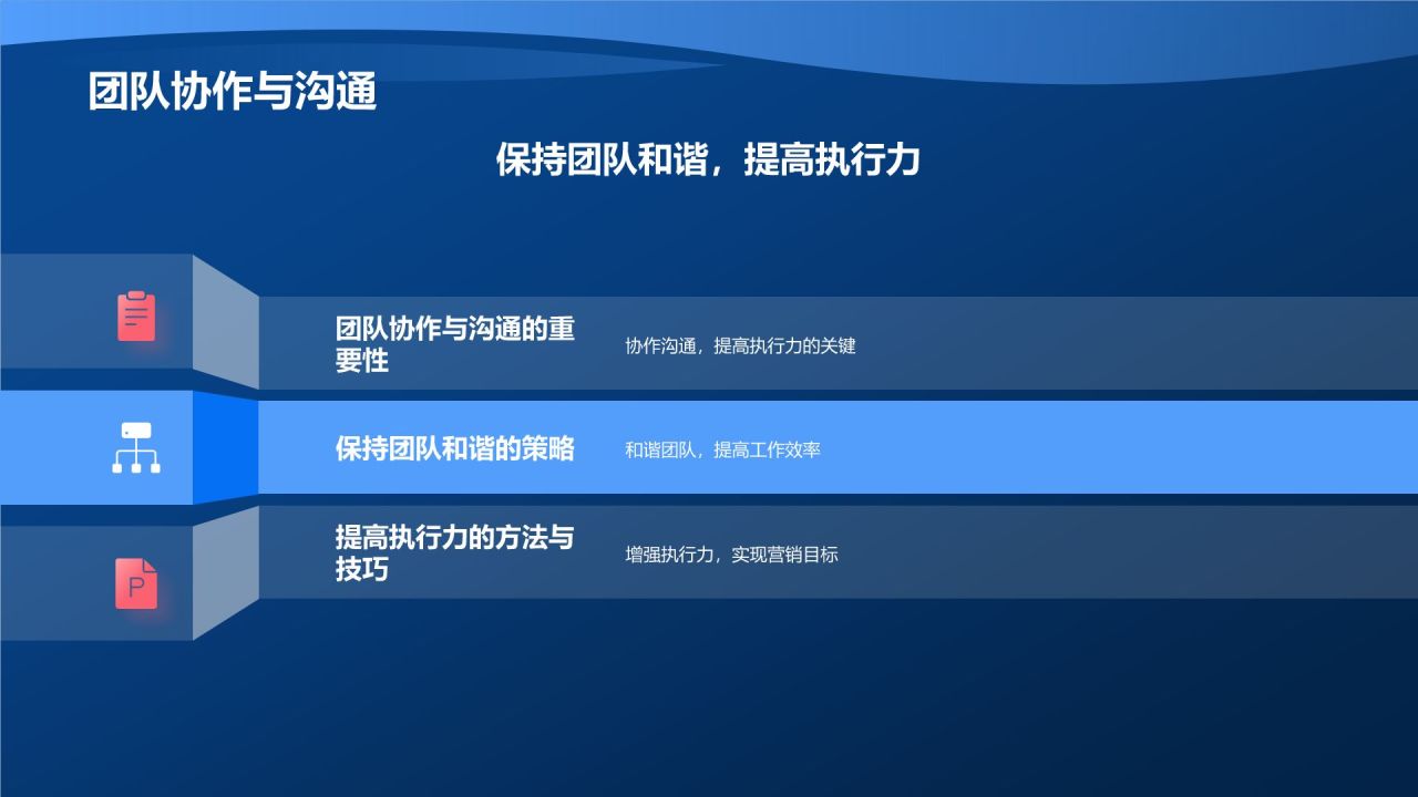 蓝色3D风社会化媒体营销活动PPT模板