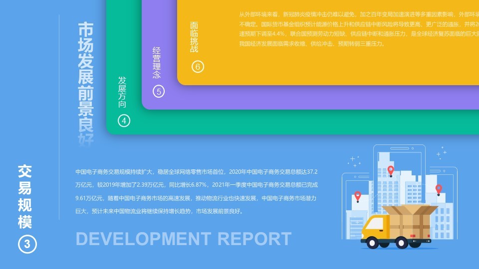 物流分析商务项目标签PPT文件夹抽拉效果