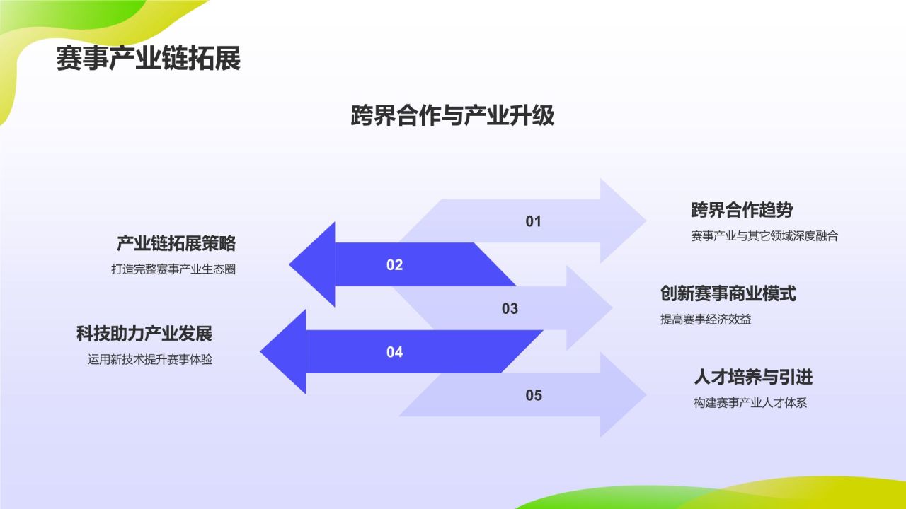 蓝色插画风体育赛事策划匠心之作PPT模板
