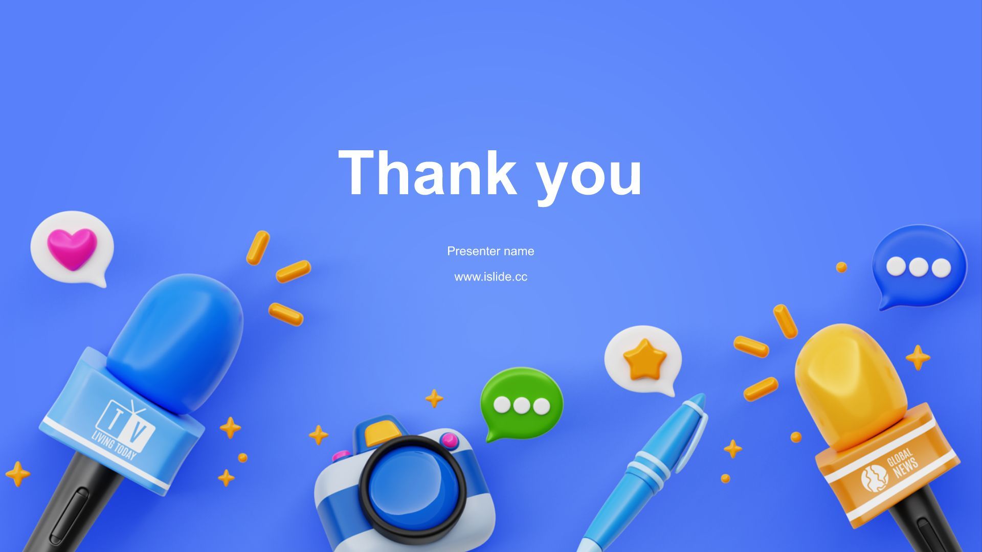 蓝色3D风传媒行业发展趋势研究PPT模板