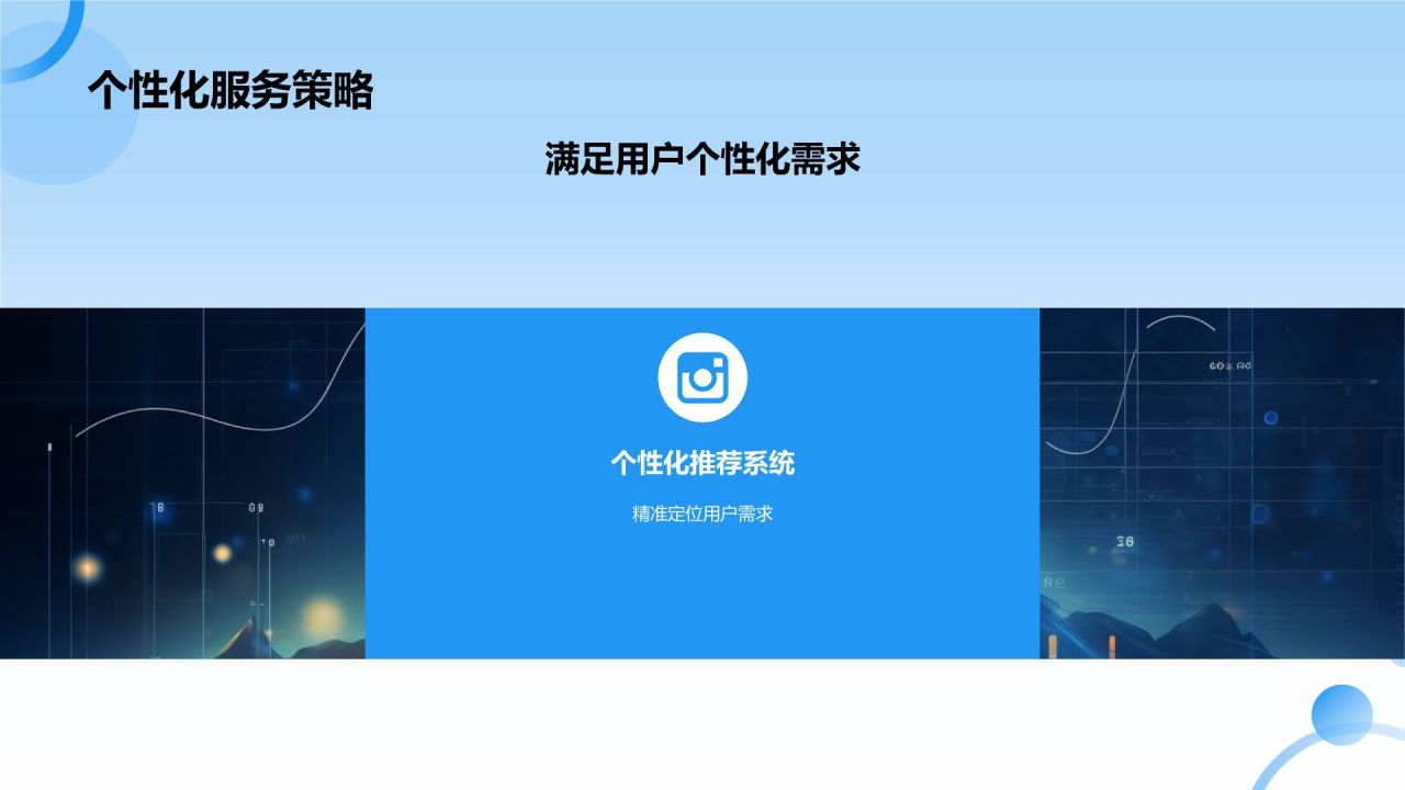 蓝色摄影风互联网金融营销推广PPT模板