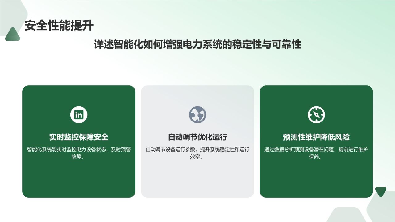绿色3D风电力行业设备智能化升级PPT模板
