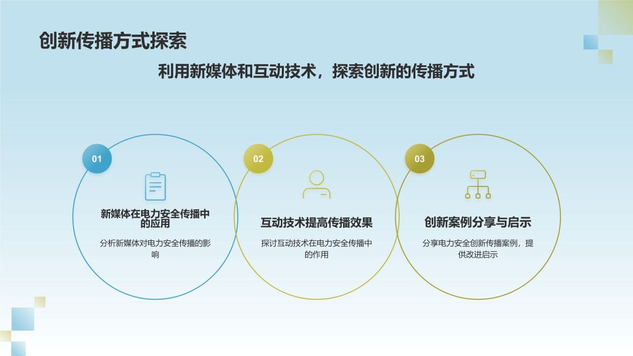 蓝色摄影风电力行业安全知识普及与传播PPT模板