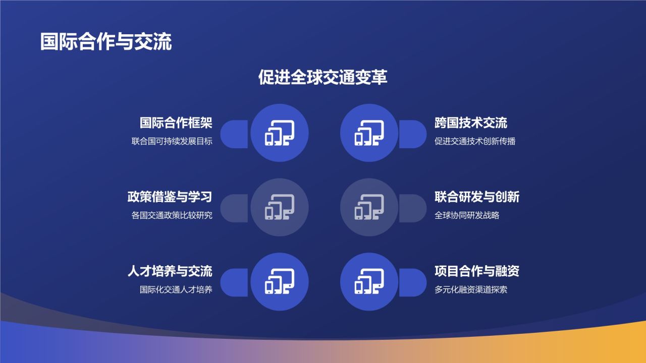 蓝色科技风交通变革论坛PPT模板