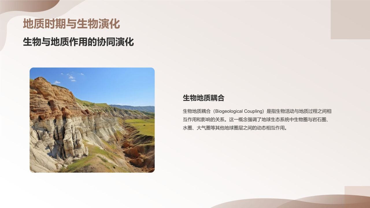 灰色简约风地质知识科普PPT模板