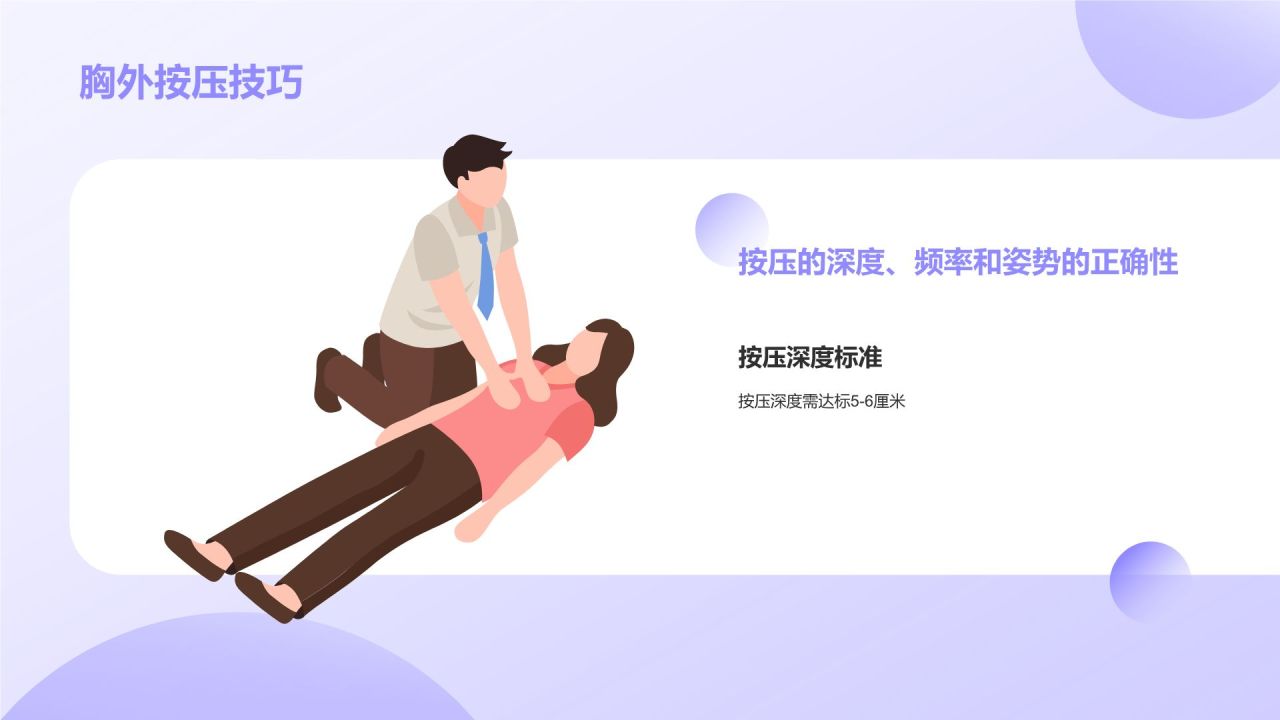 紫色3D风日常急救知识科普PPT模板