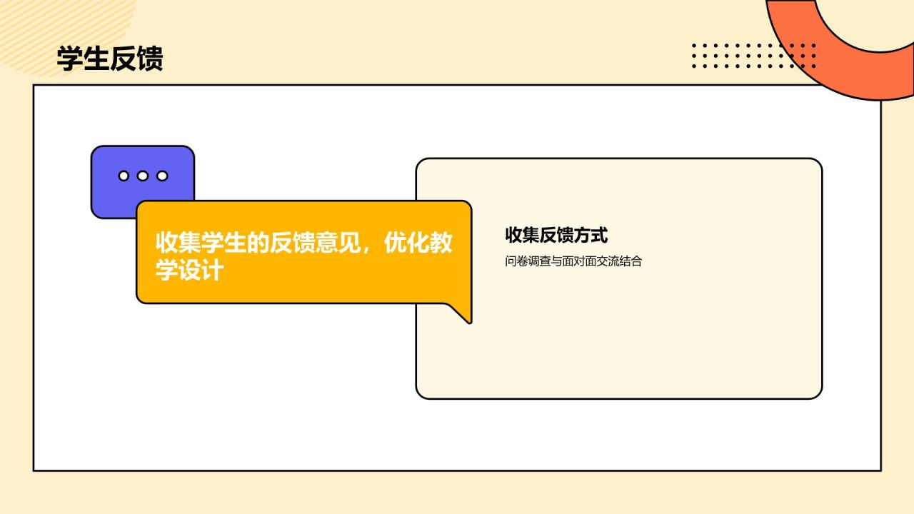 橙色孟菲斯教师说课教学设计公开课PPT模板