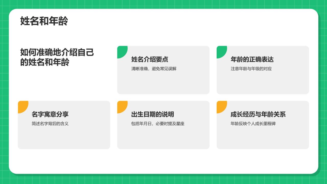 绿色3D风小学生个人简历自我介绍PPT模板