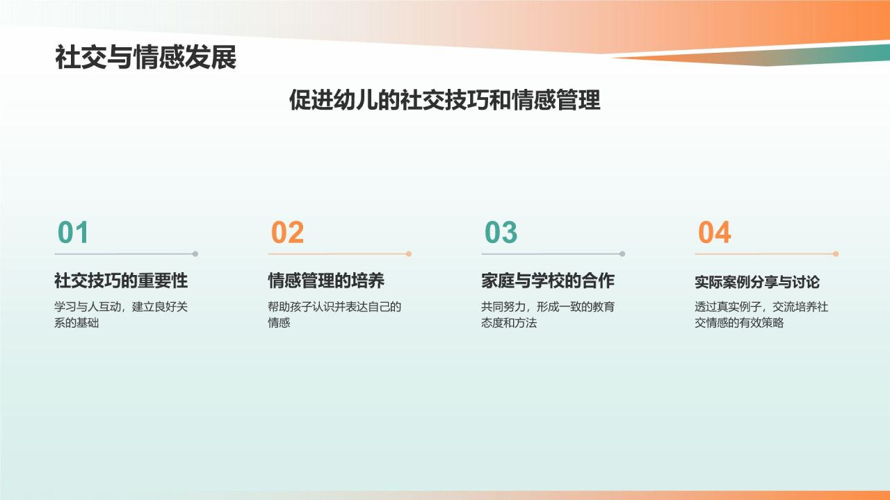 绿色手绘风幼儿园家长会PPT模板