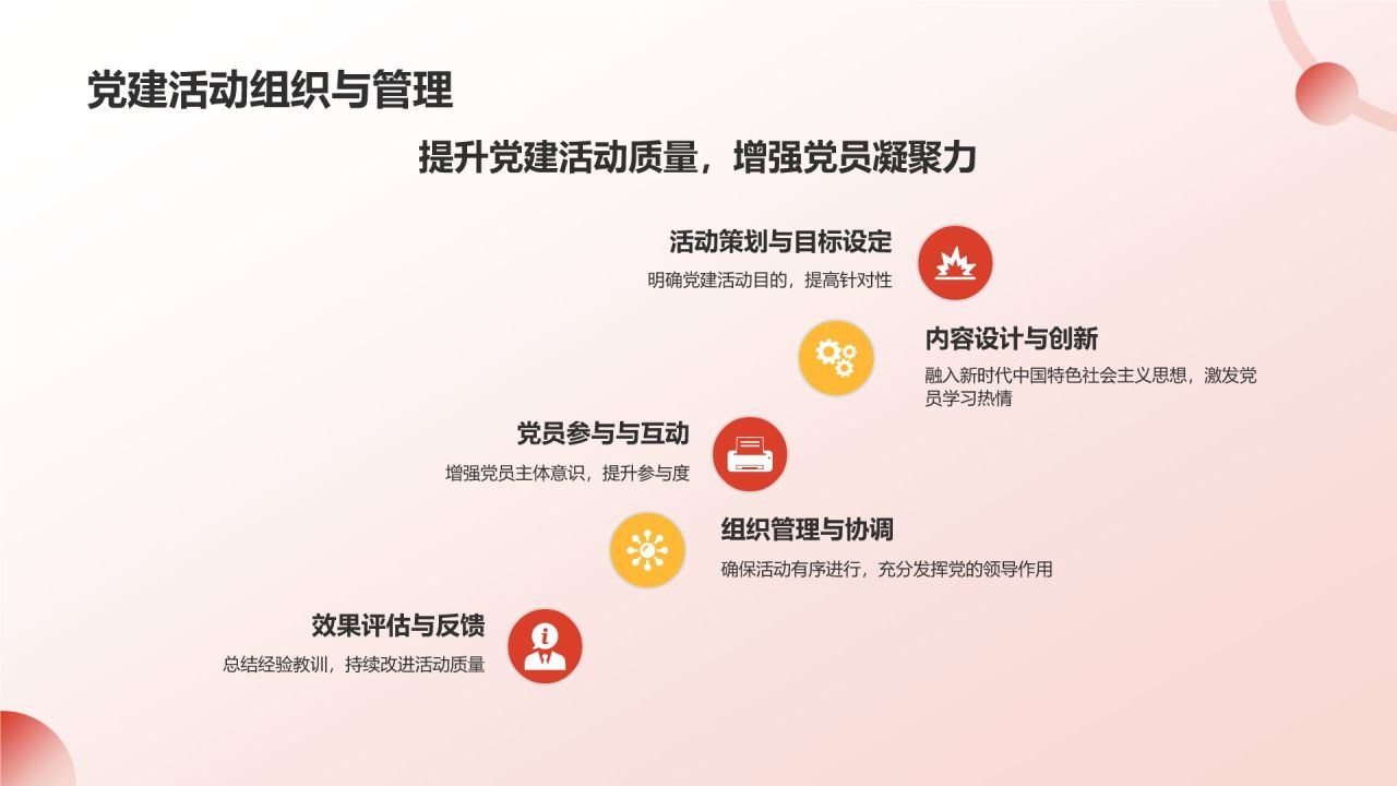 红色党政风中国共产党章程党课党建PPT模板