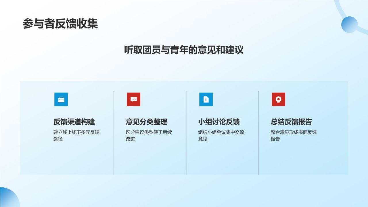 蓝色党政风共青团团日活动PPT模板