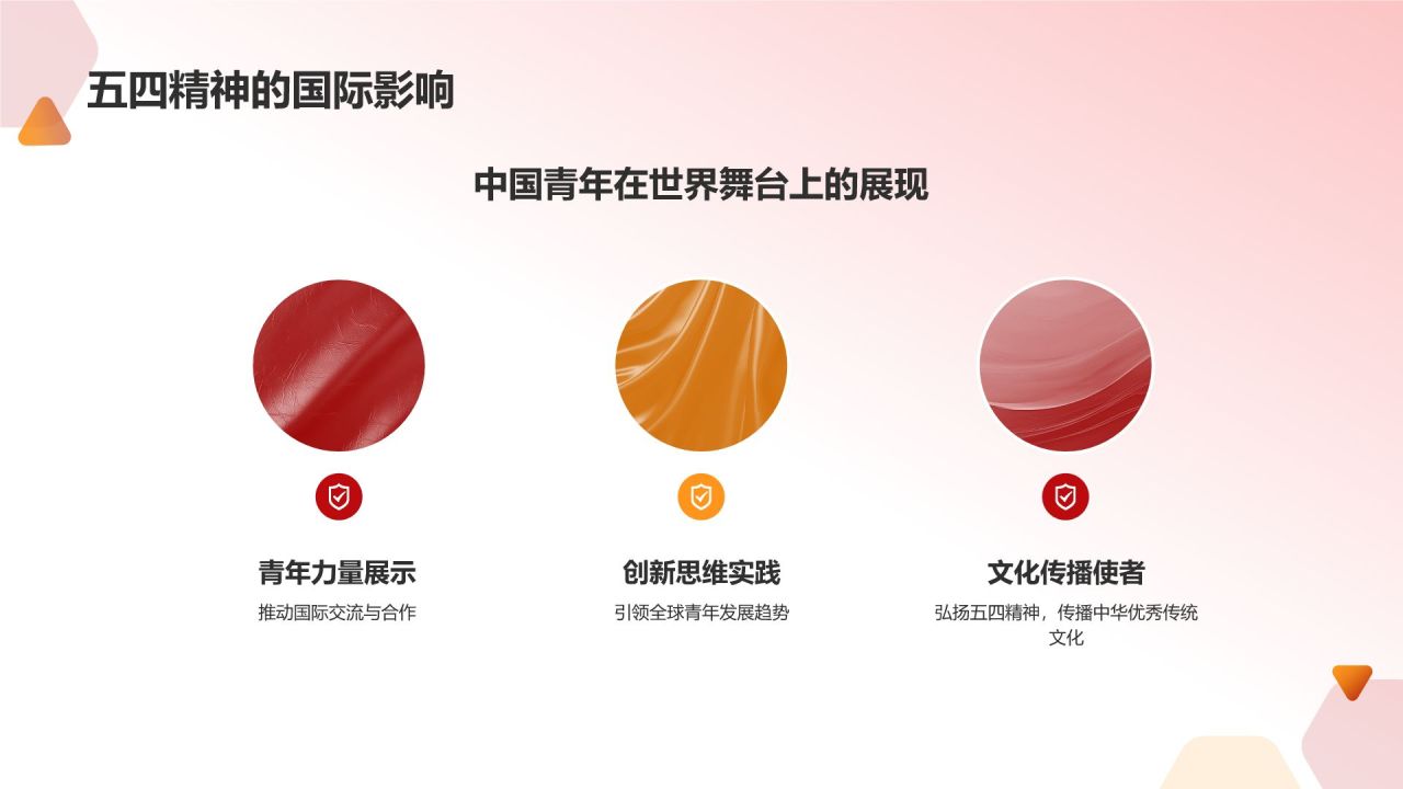 红色党政风五四运动五四精神PPT模板