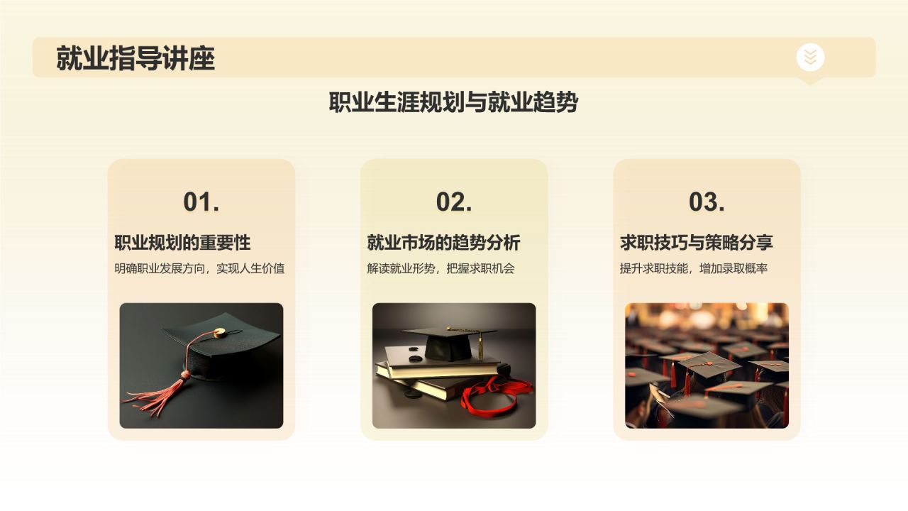 橙色3D风毕业典礼PPT模板