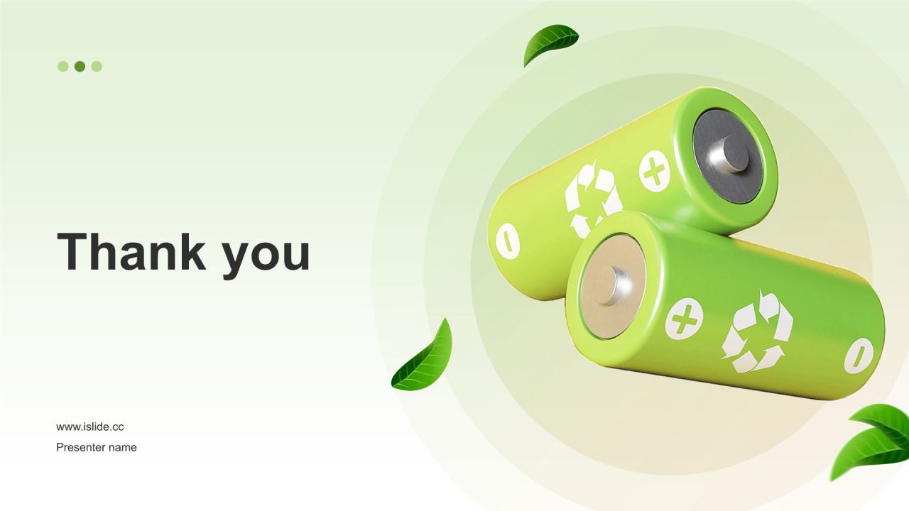 绿色3D风年中总结PPT模板