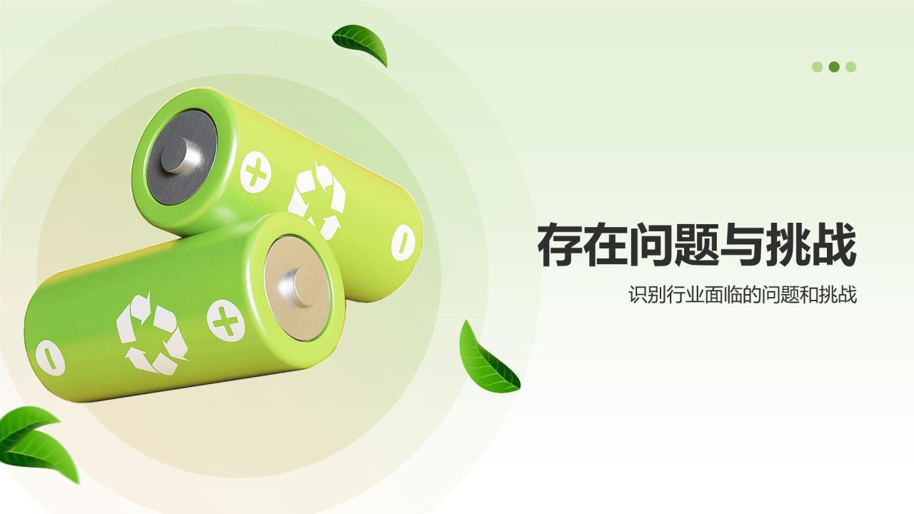 绿色3D风年中总结PPT模板