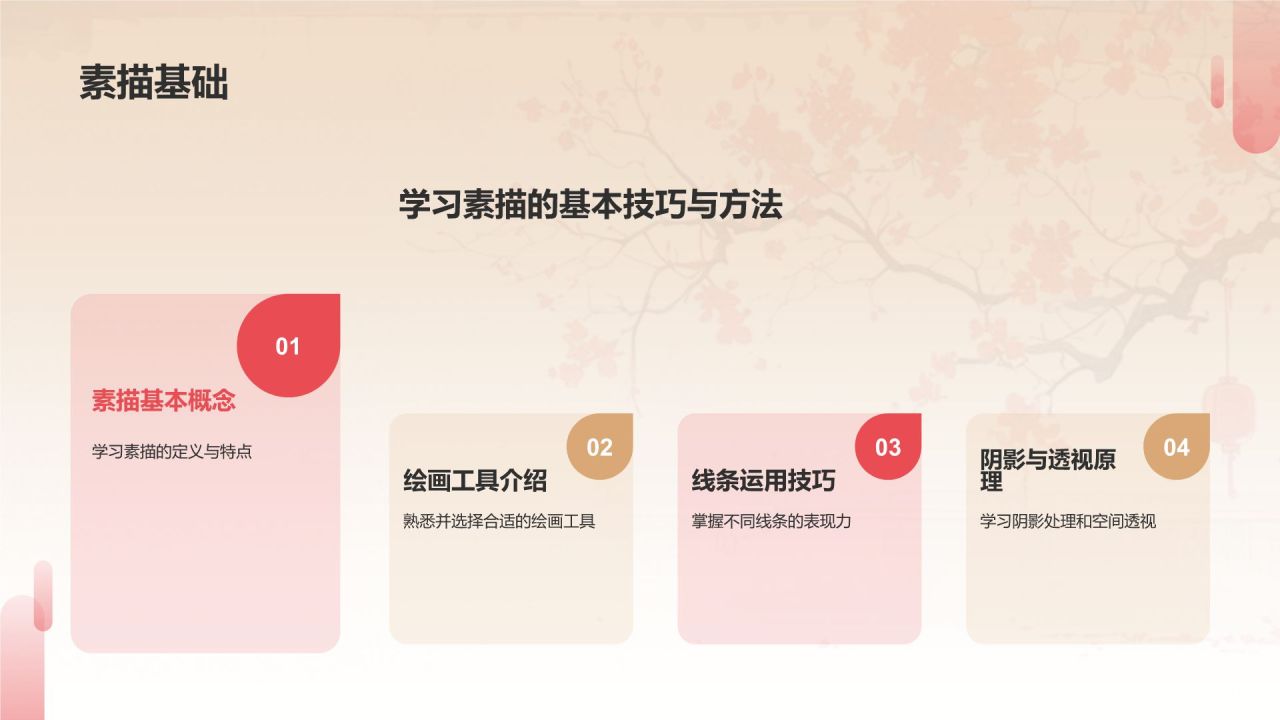 红色复古风小学美术教学公开课互动课件PPT模板