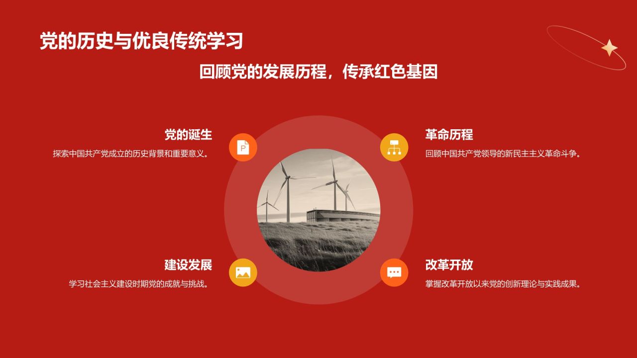 红色党政风中国式现代化党建党课学习PPT模板