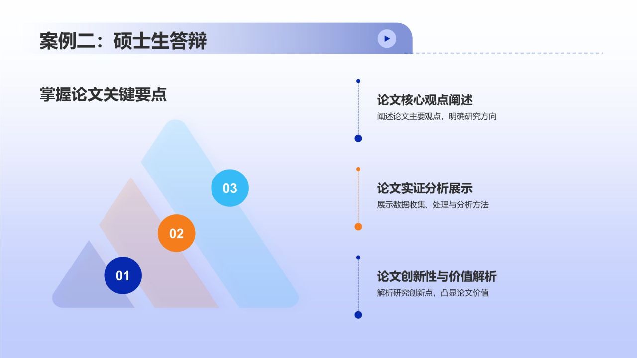 蓝色插画风学术答辩精英培训班PPT模板