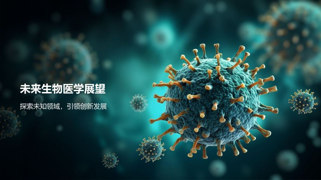 绿色商务风生物医学研究前沿PPT模板