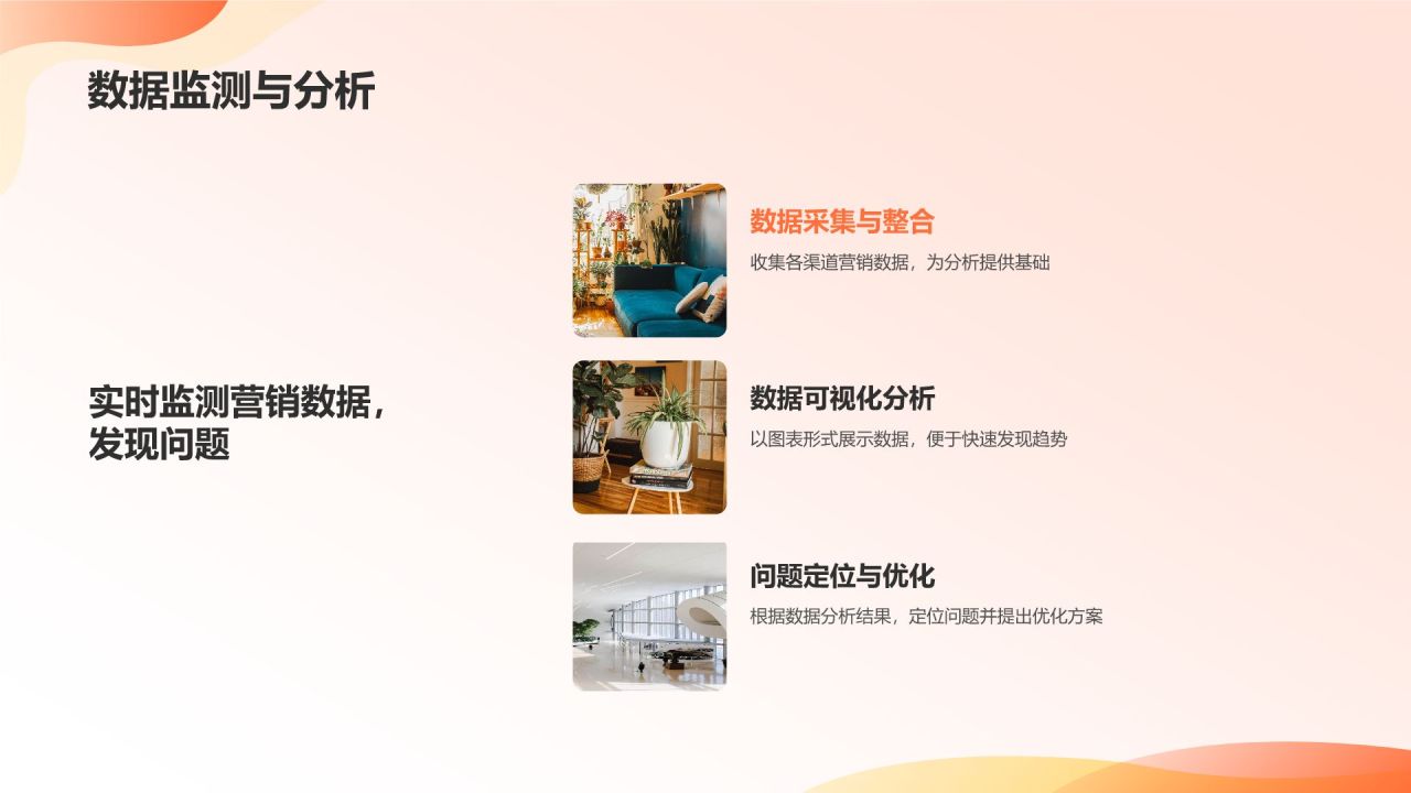 橙色摄影风地产家居网络营销PPT模板