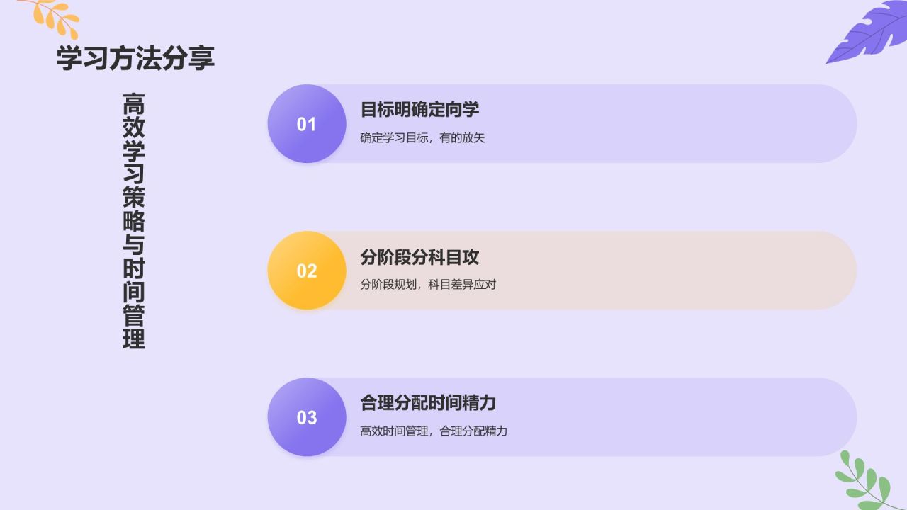 紫色插画风大学生期末学习成果汇报PPT模板