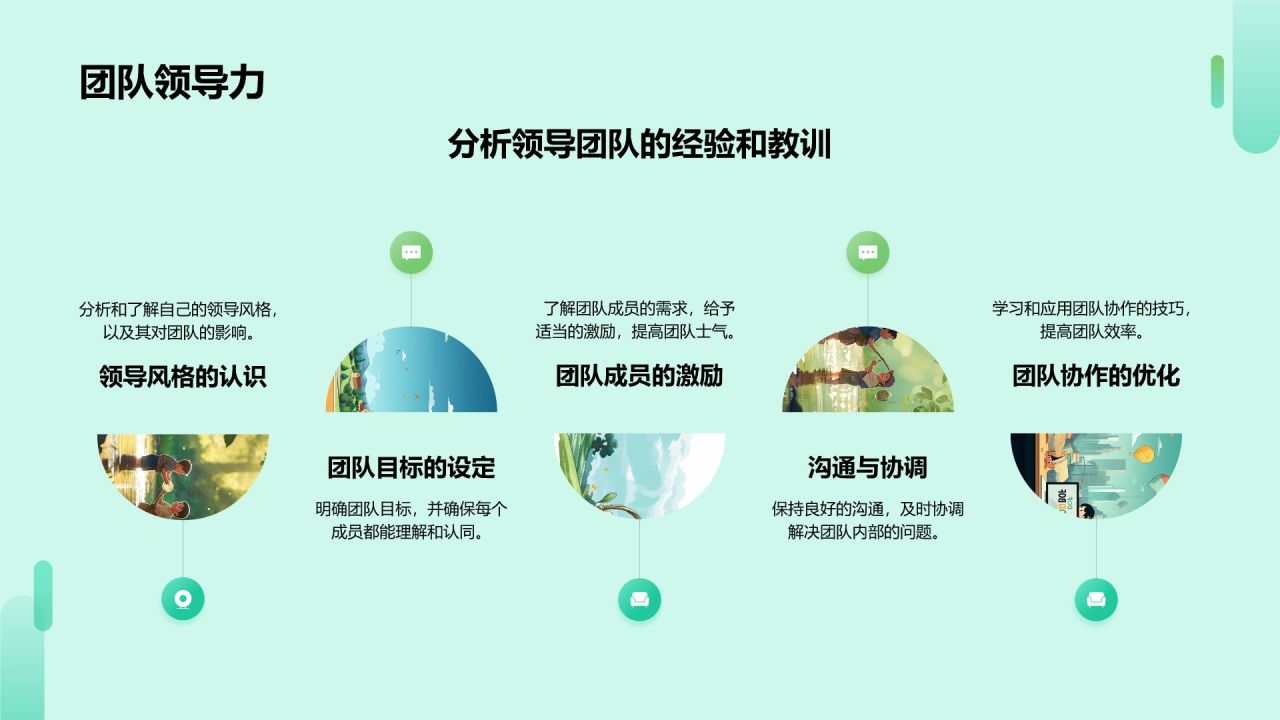 绿色插画风大学生期末学习成果总结汇报PPT模板