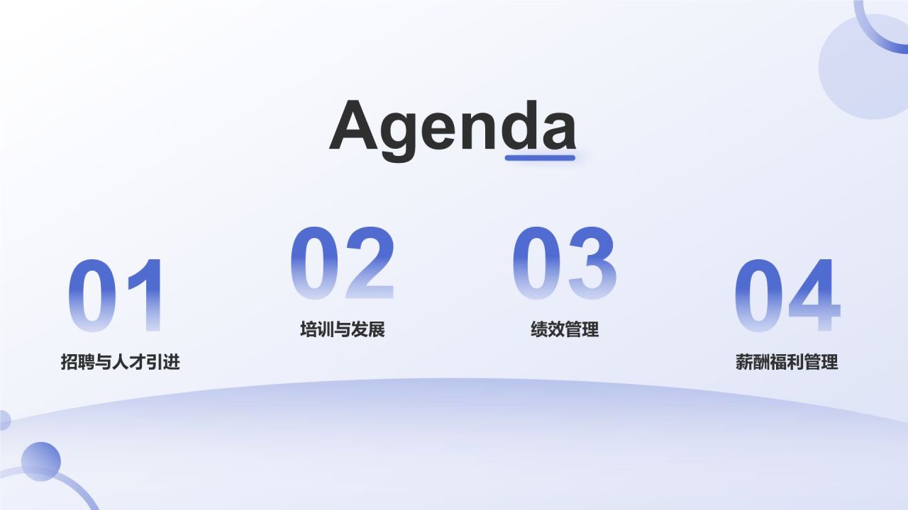 蓝色3D风人力资源通用年中工作总结汇报PPT模板