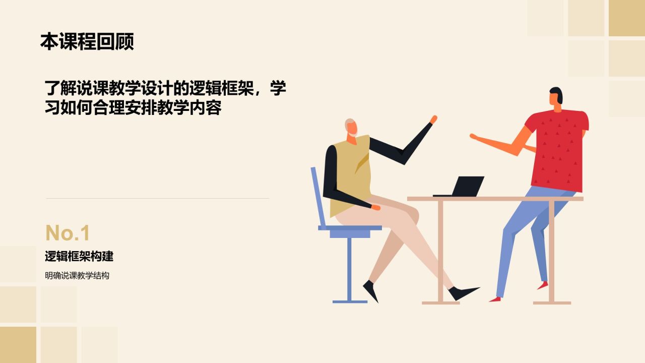 黄色水墨风教师说课教学设计公开课PPT模板