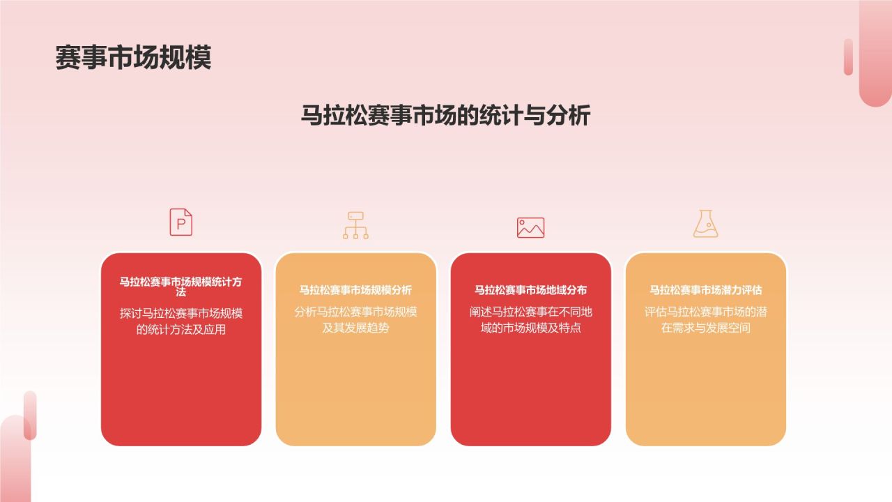红色卡通风马拉松赛事策划PPT模板