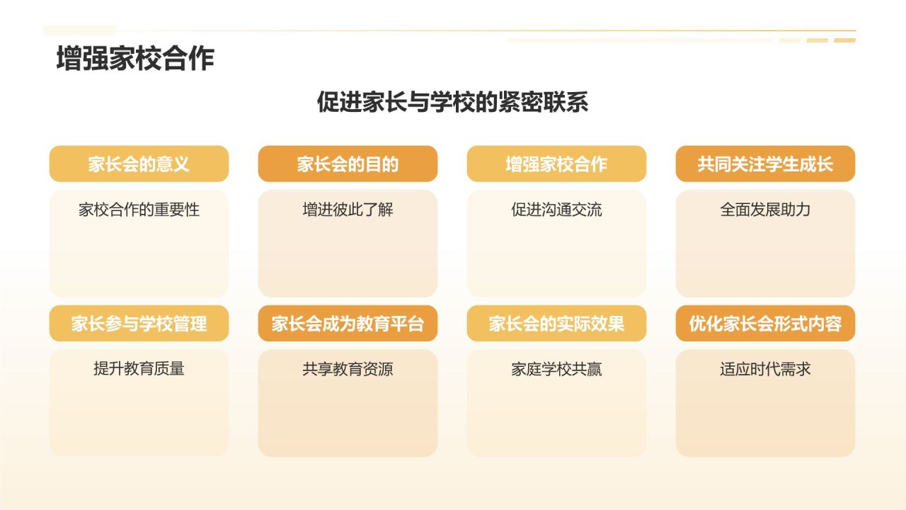 橙色摄影风初高中寒假家长会PPT模板