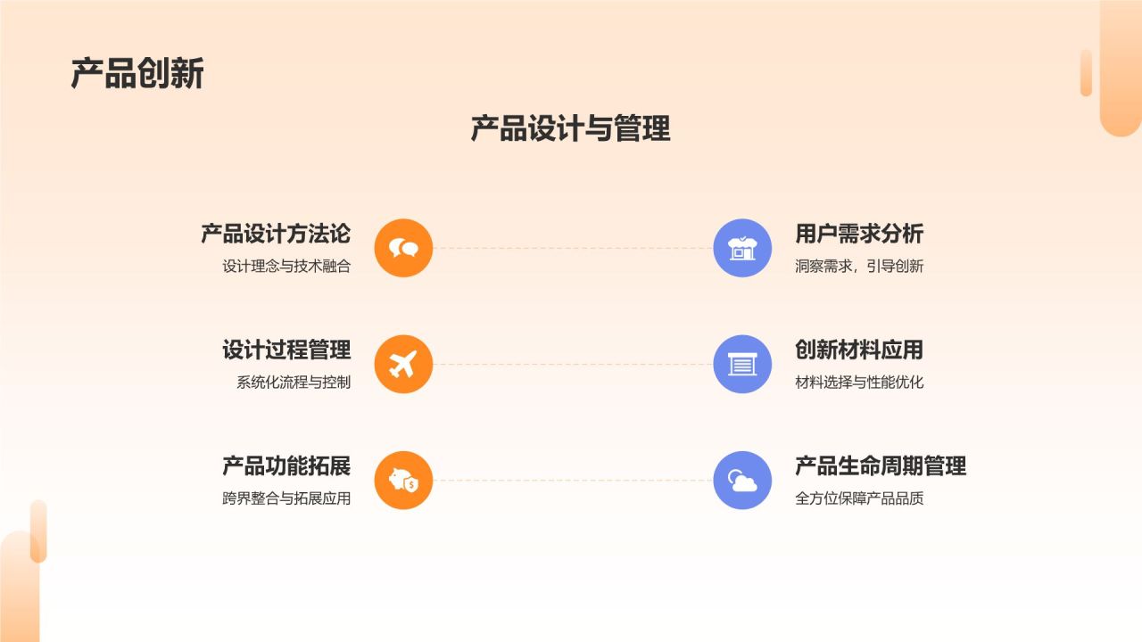 橙色科技风精密设备，创新驱动PPT模板
