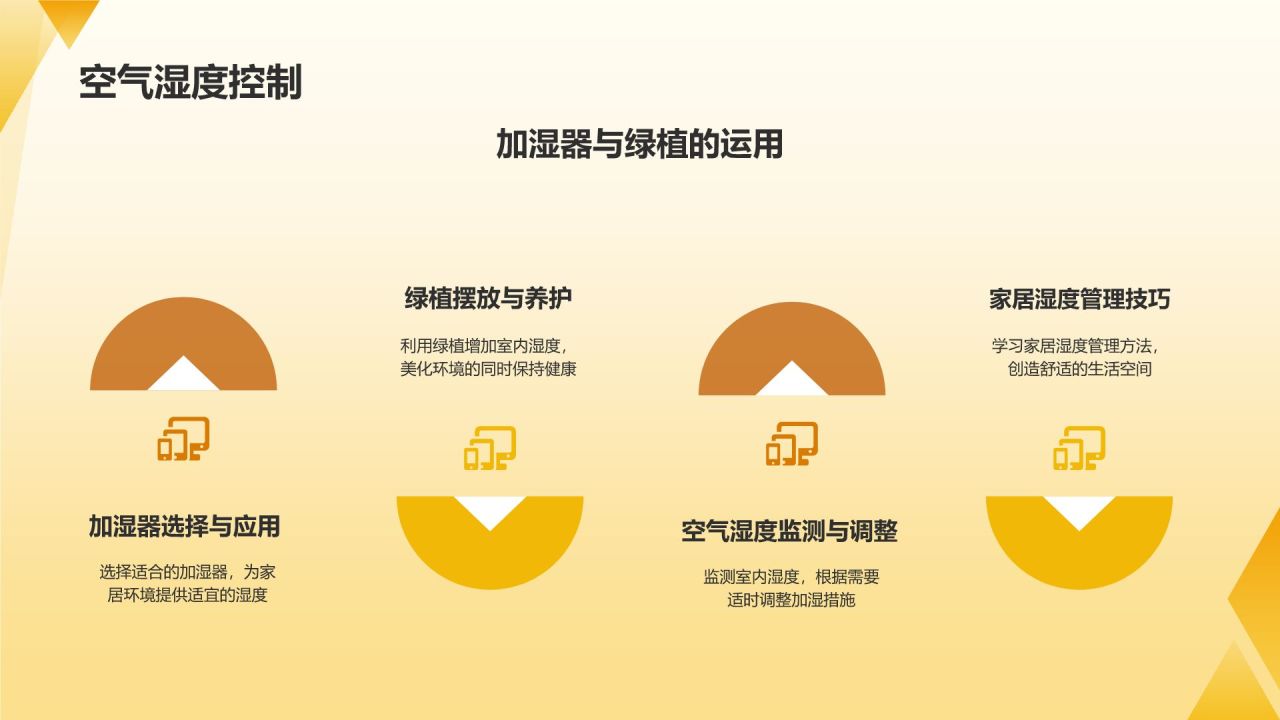 黄色简约风秋分家居养生攻略PPT模板
