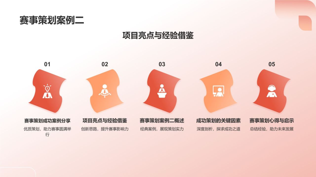 红色体育赛事策划放心之选PPT模板