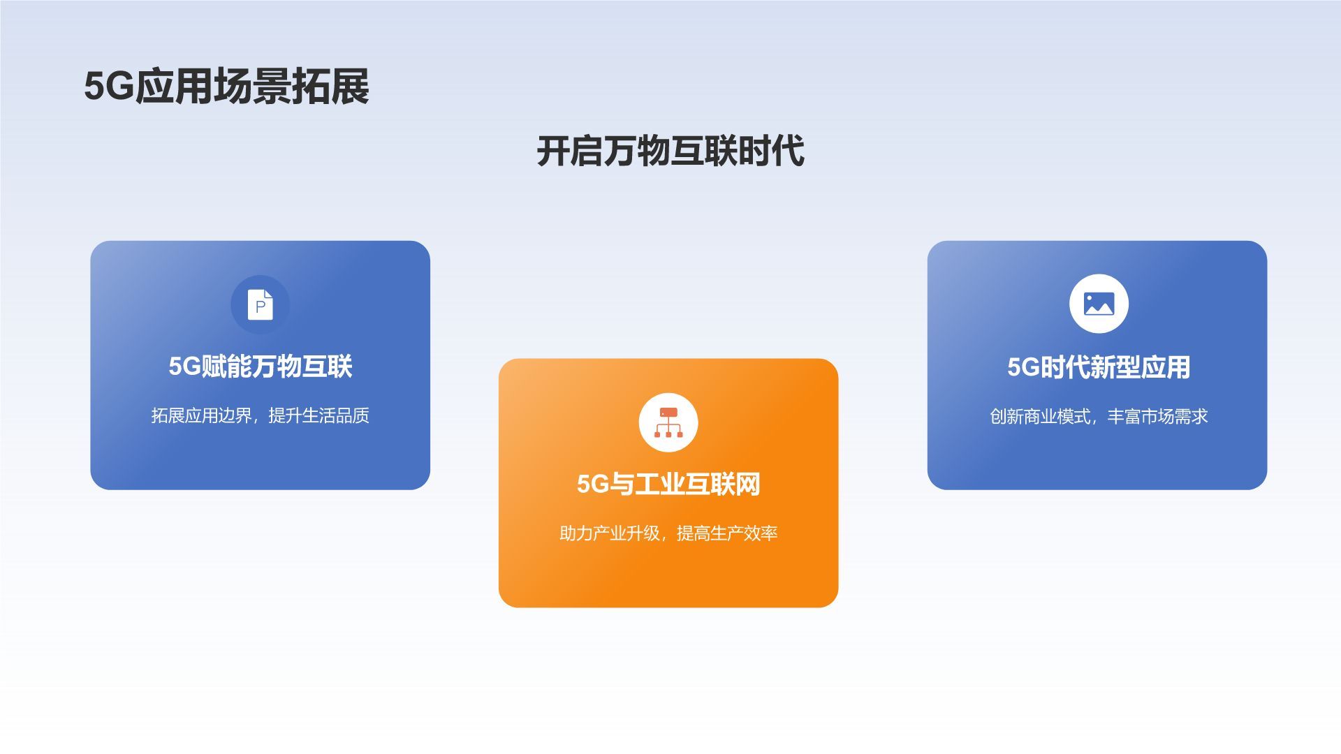 蓝色科技风IT互联网行业年终工作总结PPT模板