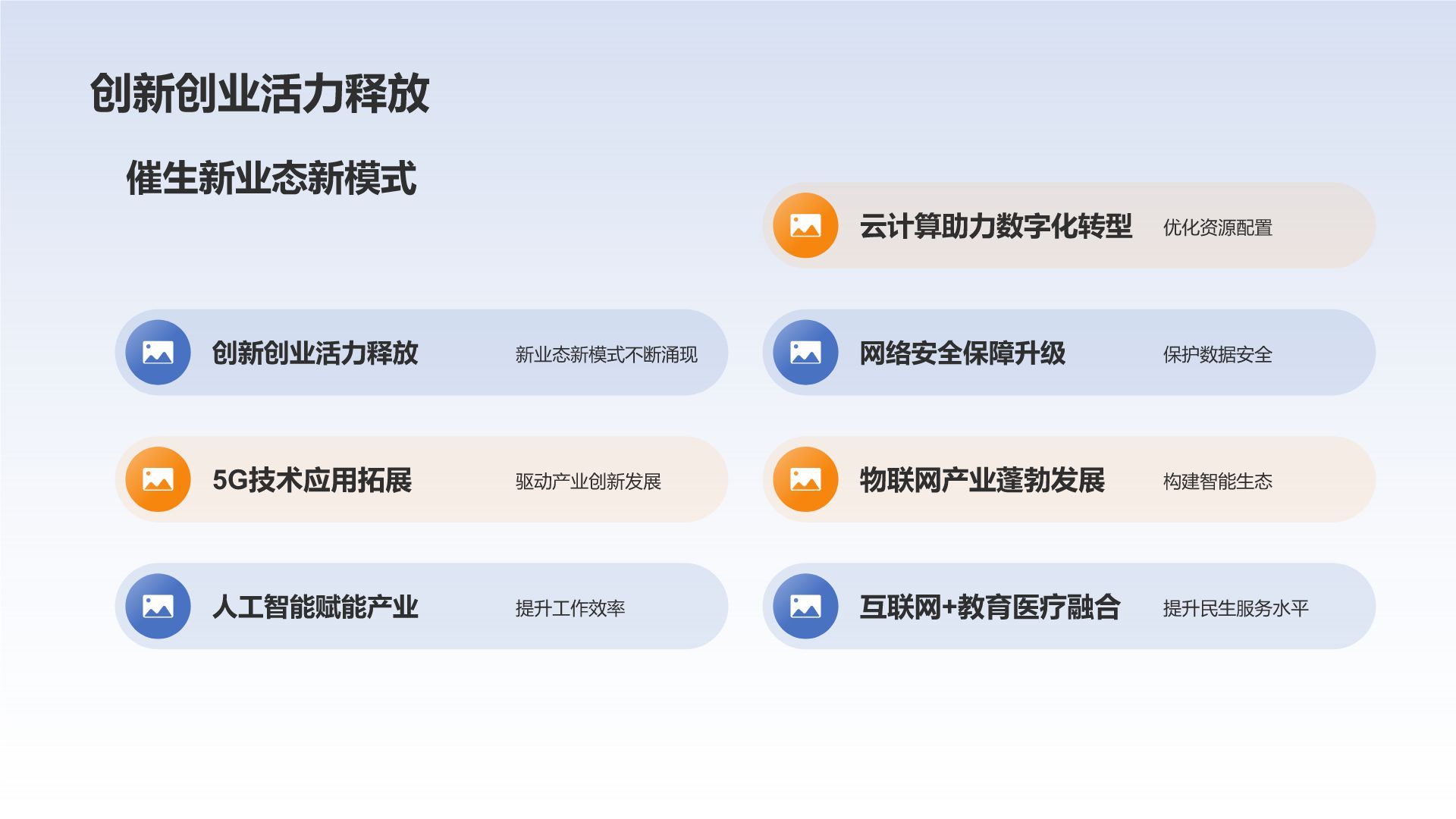 蓝色科技风IT互联网行业年终工作总结PPT模板